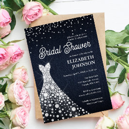 Moderne Elegante Bruiloft met Denim en Diamanten Kaart