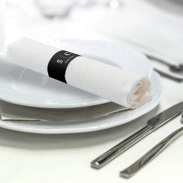 Moderne elegante bruiloft monogrammed