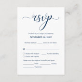 Moderne Elegante bruiloft RSVP, Reageren Informatiekaartje (Voorkant)