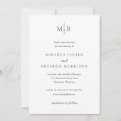 Moderne Elegante Bruiloft Save The Date (Voorkant)