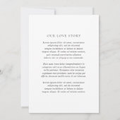 Moderne Elegante Bruiloft Save The Date (Achterkant)