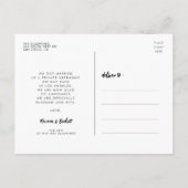 Moderne elegante bruiloft We hebben de knoop doorg Briefkaart (Achterkant)