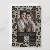 Moderne Elegante Bruiloftsdigitale Nodig QR-code u Kaart (Achterkant)
