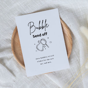 Moderne Elegante Bubble Verzend Van Script Reclamebord Met Voetstuk