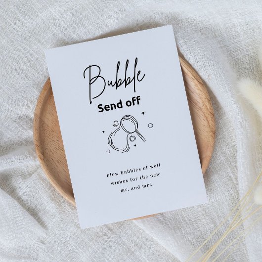 Moderne Elegante Bubble Verzend Van Script Reclamebord Met Voetstuk