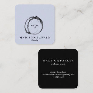 Moderne Elegante Champagne Abstract Beauty Stylist Vierkante Visitekaartje