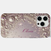 Moderne elegante charmante gouden parels Valentijn Case-Mate iPhone Case (Achterkant (horizontaal))