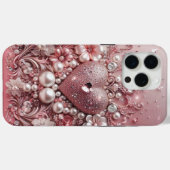 Moderne elegante charmante gouden parels Valentijn Case-Mate iPhone Case (Achterkant (horizontaal))