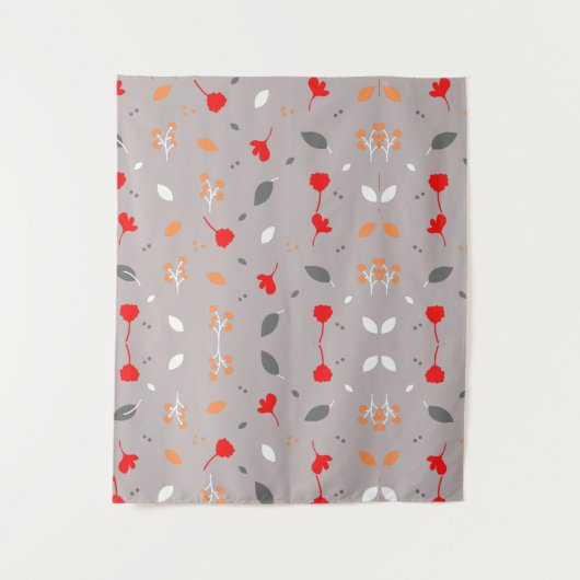 Moderne Elegante Chic Bloem Tapijt Wandkleed (Voorkant)