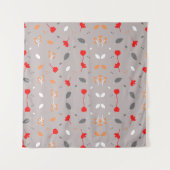 Moderne Elegante Chic Bloem  Wandkleed (Voorkant)