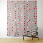Moderne Elegante Chic Bloem Wandkleed (In situ)