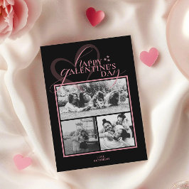 Moderne Elegante Chic Foto Galentines Day Kaart