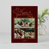 Moderne Elegante Chic Galentines Day Kaart (Staand Voorkant)