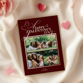 Moderne Elegante Chic Galentines Day Kaart