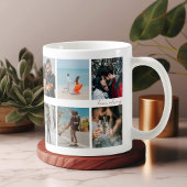 Moderne Elegante Chic Script Foto's Valentijnsdag Koffiemok