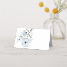 Moderne Elegante Chic Stofblauwe Huwelijk
