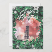 Moderne elegante Chicago City Skyline Kaart (Voorkant)