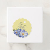 Moderne elegante Chinoiserie Floral High-Heel Bedankjes Labels (In situ)