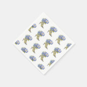 Moderne elegante Chinoiserie Floral High-Heel Servet (Hoek)