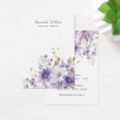 Moderne Elegante chique floral oorbel display kaar Visitekaartje (Bureau)