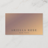 Moderne elegante chique ombre professional visitekaartje (Voorkant)