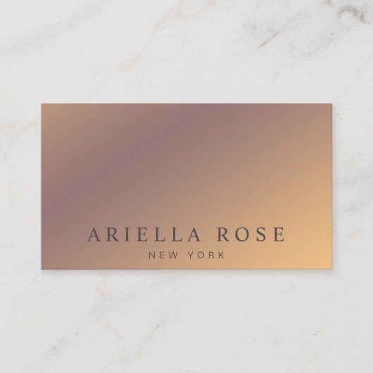 Moderne elegante chique ombre professional visitekaartje (Voorkant)