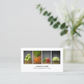 Moderne Elegante Clean Nutrition Coach Chef Visitekaartje (Staand voorkant)