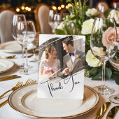 Moderne Elegante Creatieve Huwelijk Dank u Sjabloo Kaart