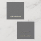 Moderne, elegante creatieve vlek in parelfinering vierkante visitekaartje (Voorkant / Achterkant)