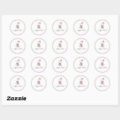 Moderne elegante custom cakery business ronde sticker (Vel)