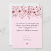 Moderne Elegante Custom Photo Wedding Dank u Bedankkaart (Achterkant)