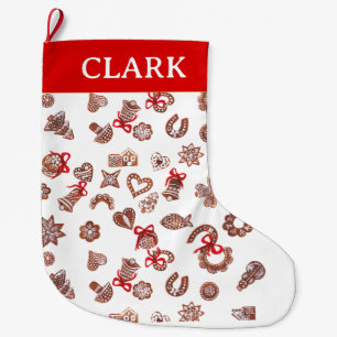 Moderne elegante decoratieve kerstillustraties grote kerstsok