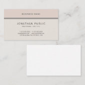 Moderne, elegante Design Professional Creative Pla Visitekaartje (Voorkant / Achterkant)