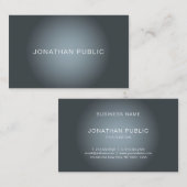 Moderne, elegante design tony Plain Professional Visitekaartje (Voorkant / Achterkant)
