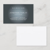 Moderne, elegante design tony Plain Professional Visitekaartje (Voorkant / Achterkant)