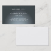 Moderne, elegante design tony Professional Plain Visitekaartje (Voorkant / Achterkant)