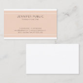 Moderne, elegante designschone lei luxe rendy visitekaartje (Voorkant / Achterkant)