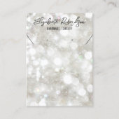 Moderne Elegante Diamant Crystal Sieraden Display Visitekaartje (Voorkant)