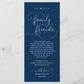 Moderne Elegante Dinner Place Instelling Dank u Ka Programmakaart (Voorkant)