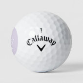 Moderne Elegante DIY Lavendel Witte Golfer Monogra Golfballen (Logo)