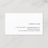 Moderne Elegante Donkergrijze Faux Gold Line Consu Visitekaartje (Achterkant)