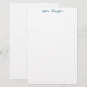 Moderne Elegante Duidelijke Eenvoudige Professione Briefpapier (Voorkant / Achterkant)