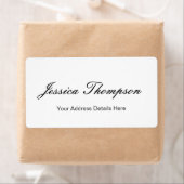 Moderne Elegante Duidelijke Eenvoudige Professione Etiket (Insitu)