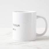 Moderne Elegante Duidelijke Eenvoudige Professione Grote Koffiekop (Rechts)