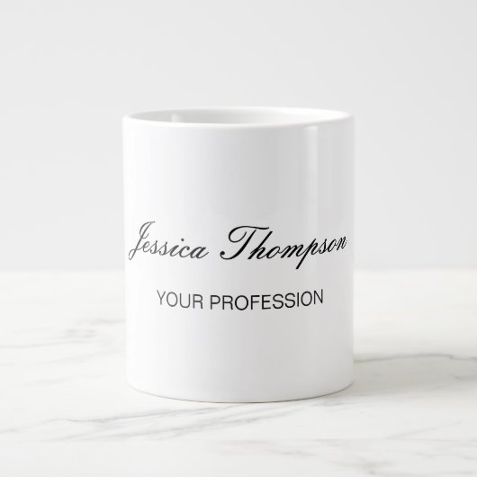 Moderne Elegante Duidelijke Eenvoudige Professione Grote Koffiekop (Voorkant)