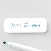 Moderne Elegante Duidelijke Eenvoudige Professione Naamplaatje (In situ)