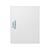 Moderne Elegante Duidelijke Eenvoudige Professione Notitieblok (Linkerzijde)