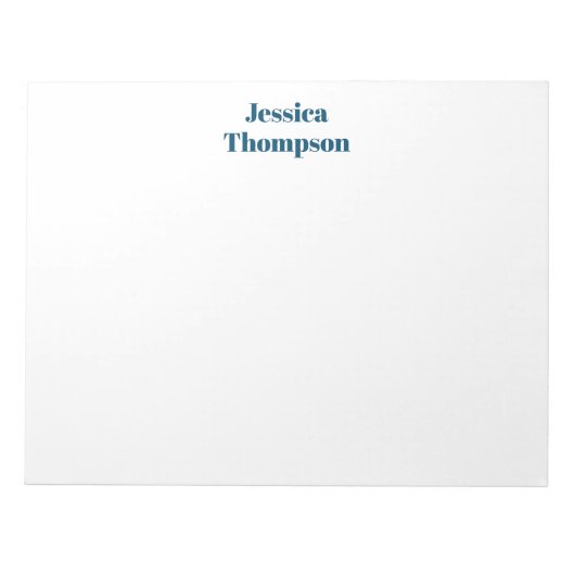 Moderne Elegante Duidelijke Eenvoudige Professione Notitieblok (Voorkant)