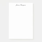 Moderne Elegante Duidelijke Eenvoudige Professione Post-it® Notes (Voorkant)