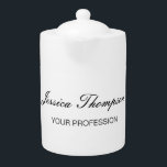 Moderne Elegante Duidelijke Eenvoudige Professione Theepot<br><div class="desc">Kies van Verschillende Types en Grootte. Eenvoudige bewerkingsprogramma's. Klassieke professionele eenvoudige Sjabloon voor alle behoeften.</div>